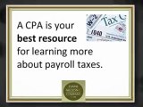 A CPA Helps Business Owners Understand Payroll Taxes