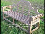 Lutyens 6ft Deluxe Teak Bench from chairsandtables.co.uk