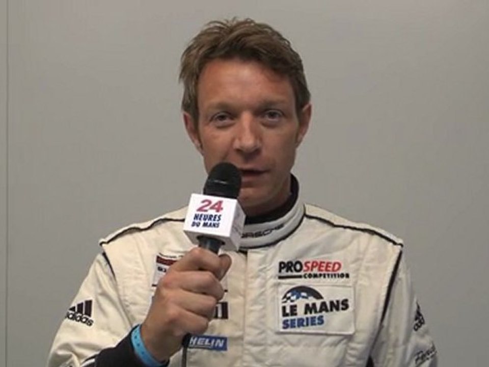 24 Heures du Mans 2011, interview de Marc Goossens pilote de la Porsche 911 GT3 RSR n°75