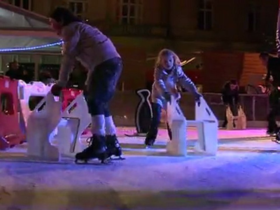 Découvrez la patinoire place Saint-Corentin