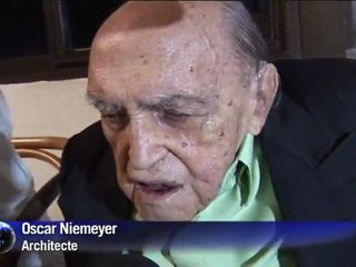 L'architecte brésilien Oscar Niemeyer a fêté ses 104 ans
