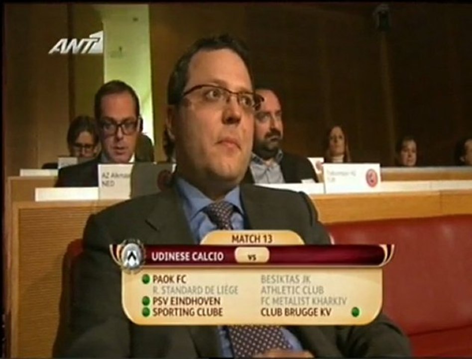 Κλήρωση Γιουρόπα Λιγκ | Ουντινέζε-ΠΑΟΚ