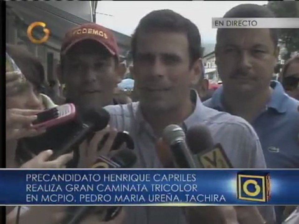 Capriles recorrió Ureña en Táchira