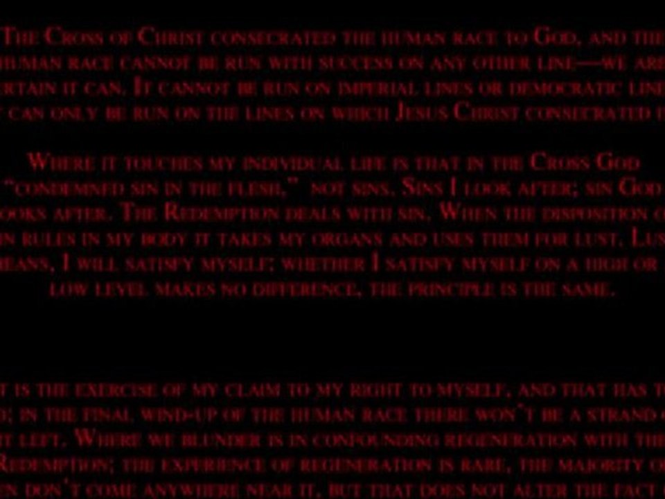 Christ﻿'s Cross the Consecration of the Human Race - Oswald Chambers