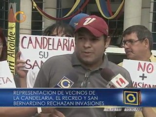 Vecinos de La Candelaria y San Bernardino protestaron por invasiones e inseguridad