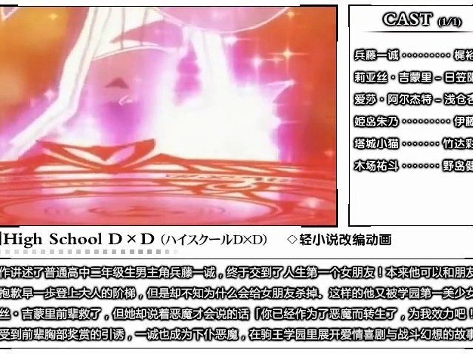 [2012冬]新番介绍