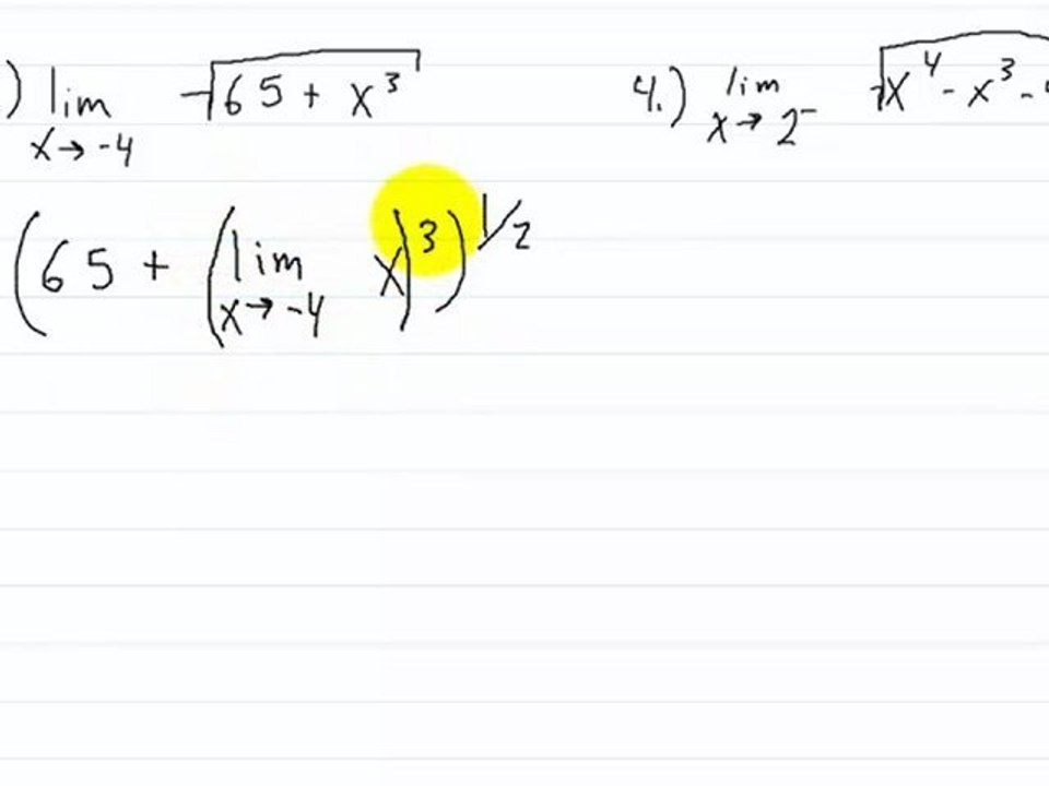 Calculus Limit Laws Part 3