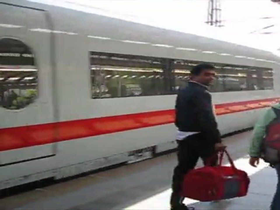 gare hambourg 3 arrivée ICE