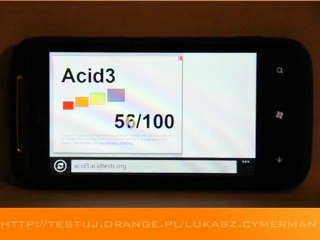 HTC 7 Mozart Acid3