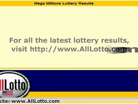 Mega Millions Lottery Drawing Results for December 16, 2011