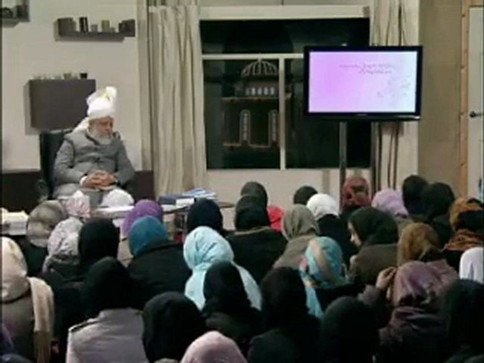 Gulshan-e-Waqfe Nau (Nasirat) Class: 24th January 2010 - Part 3 (Urdu)