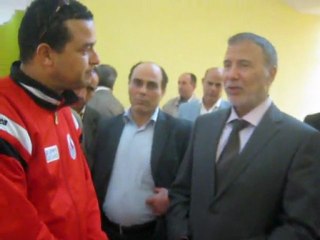 وزير الدفاع أسامة  الجويلي في زيارة لمدينة مصراتة