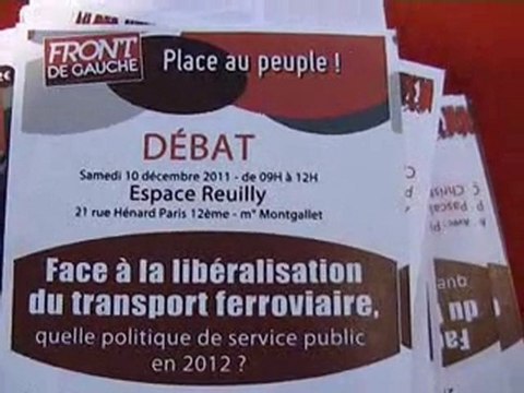 syndicats cheminots et Front de Gauche