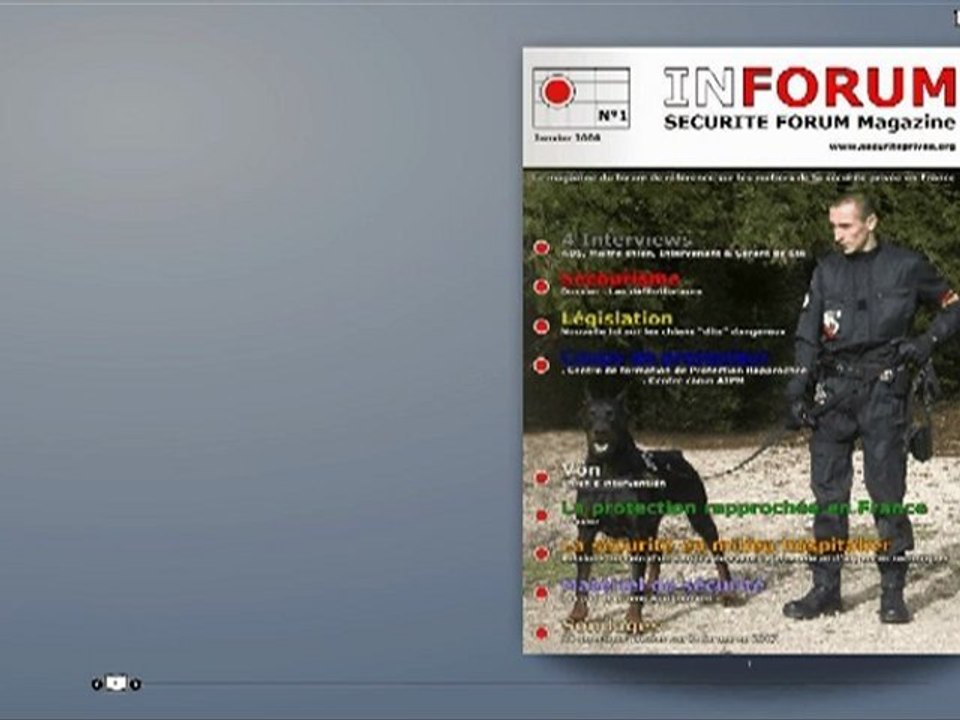 INFORUM n°1 - Le magazine de la sécurité privée