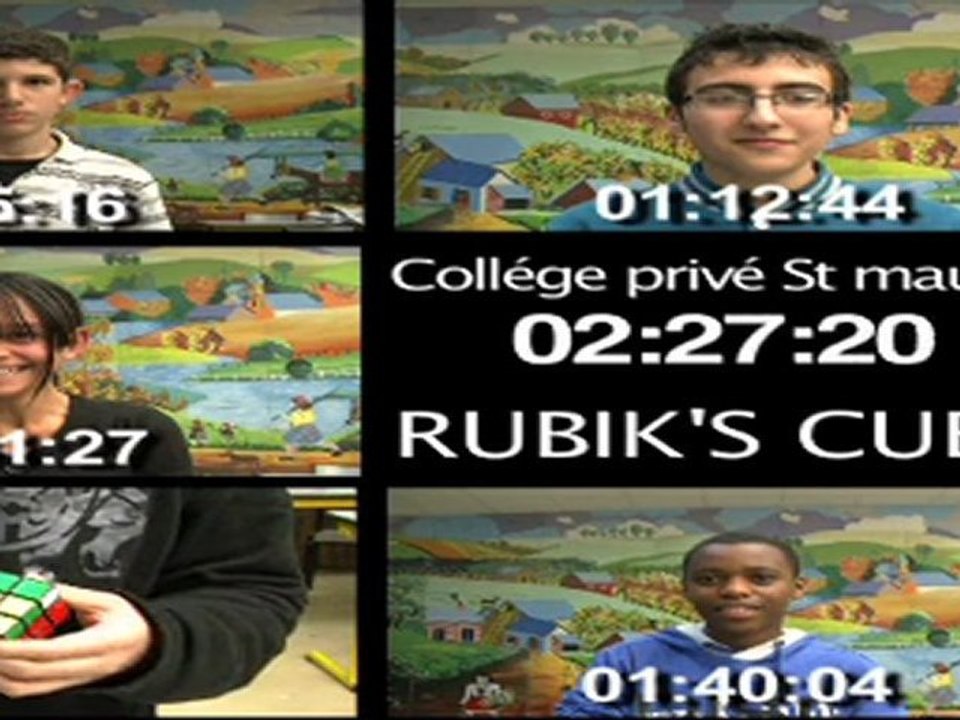 collège privé St Mauront/ atelier RUBIK'S CUBE