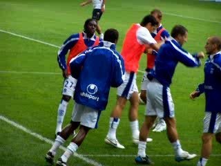 echauffement Sochaux-AJA 12 août 2006