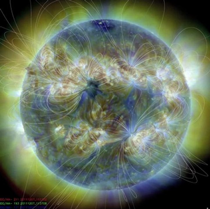 Le Soleil dans différentes longueurs d'ondes