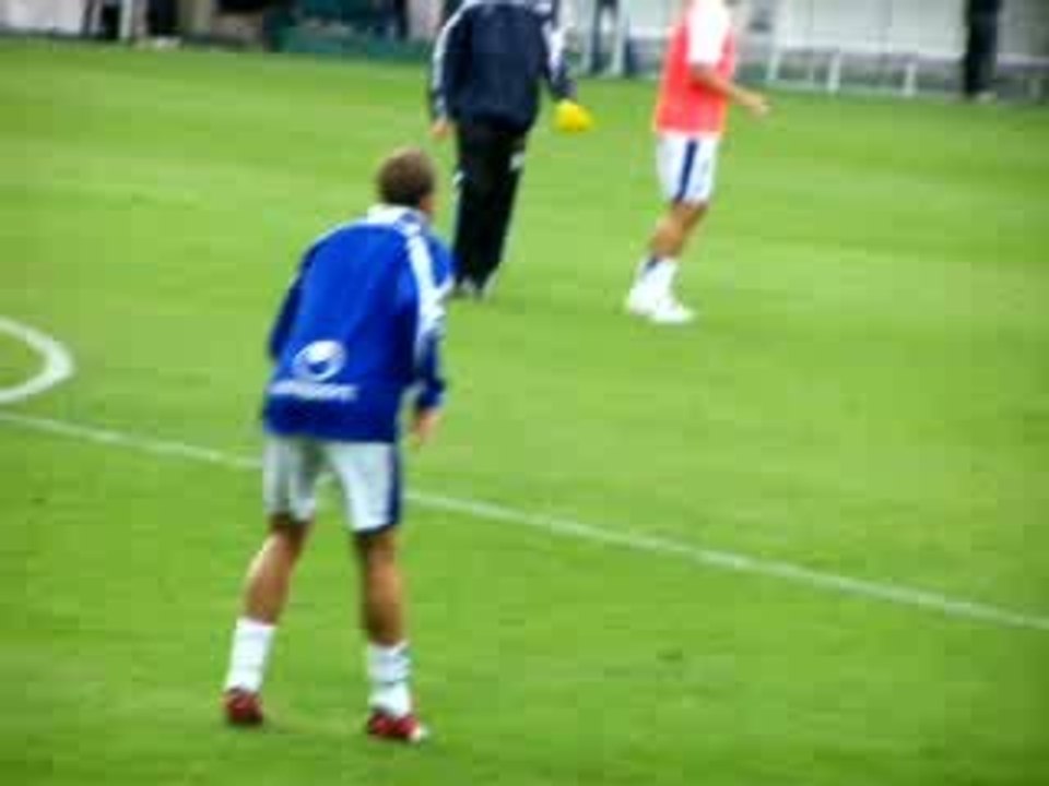 echauffement Sochaux-AJA 12 août 2006