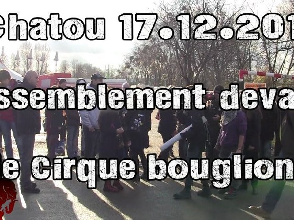 Rassemblement devant le cirque bouglione (17.12.2011)