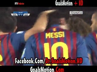 Santos 0-1 Barcelona :: Messi
