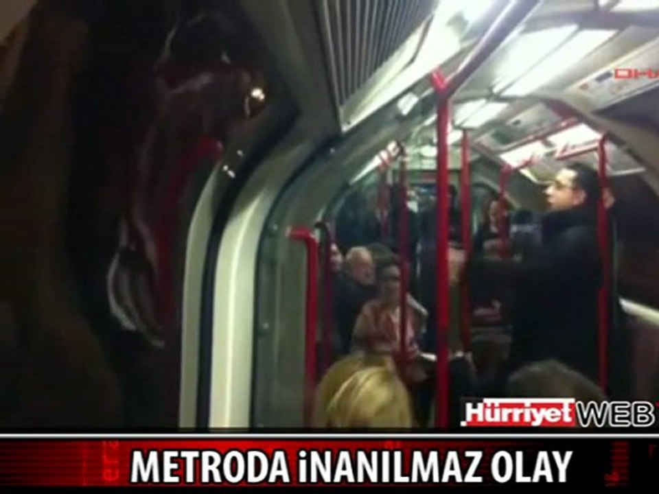 Metroda inanılmaz olay