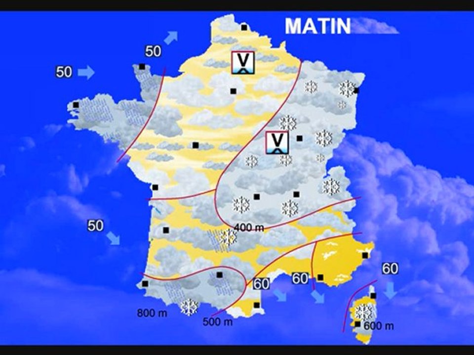 Météo 19 décembre 2011: Prévisions jusqu'à Noël, tendances à 7 jours