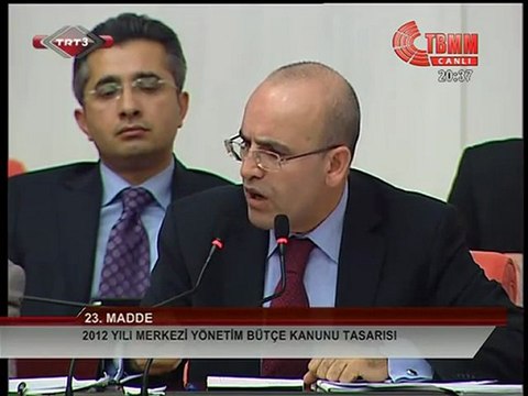 Meclis Tv- Belediye Sözleşmeli Çalışanları Kadroya Alınacak mı? Sorusuna- Maliye Bakanı Mehmet ŞİMŞEK'in cevabı. 18.12.2011