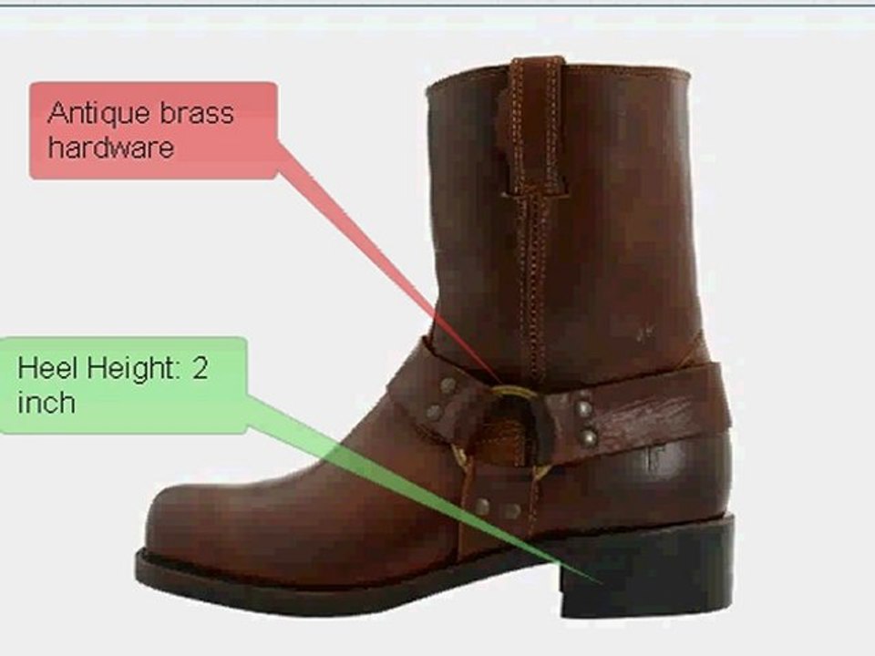 FRYE HARNESS 8R SHEARLING BOOTS