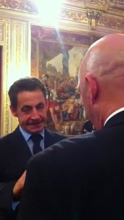 Philippe Croizon à l'Elysée