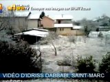 Images Témoins BFMTV des chutes de neige en France