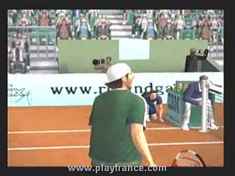 Roland Garros 2005 Powered by Smash Court Tennis (PS2) - Match entre le Français Grosjean et l'Espagnol Ferrero