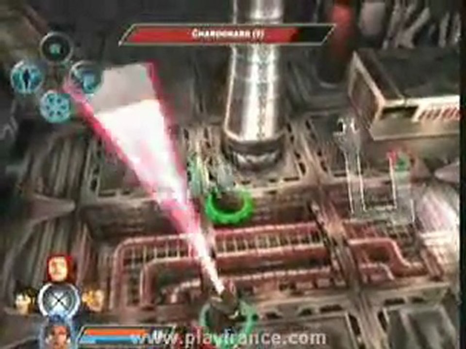 X-Men Legends 2 (PS2) - Quatre X-men en pleine mission.