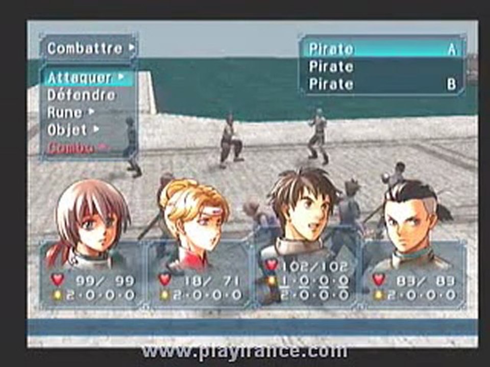 Suikoden IV (PS2) - Attaque de la ville de Razril par les pirates !