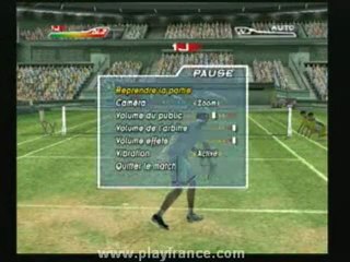 Top Spin (PS2) - Grosjean cs Federer sur la pelouse de Wimbledon