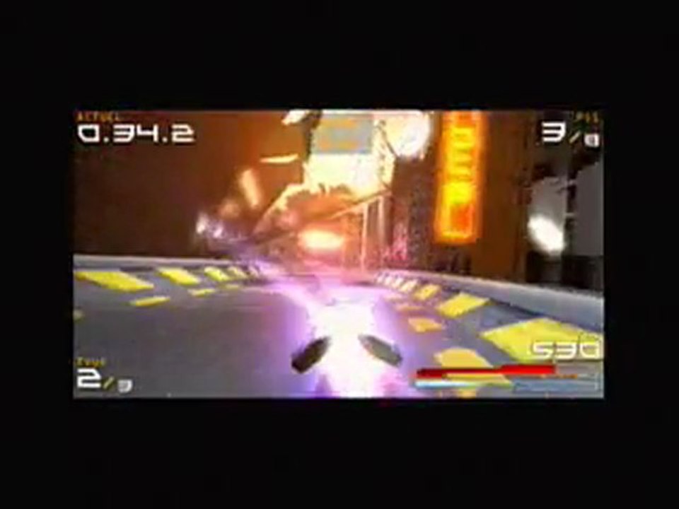 Wipeout Pure (PSP) - Une des premières courses...