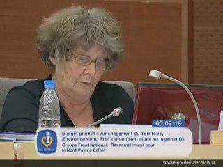14-12-11 - 9 - Françoise Vernalde sur le budget Aménagement du territoire