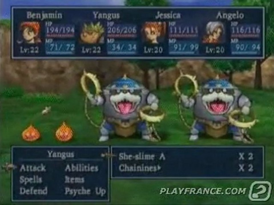 Dragon Quest VIII (PS2) - Diversité des coups