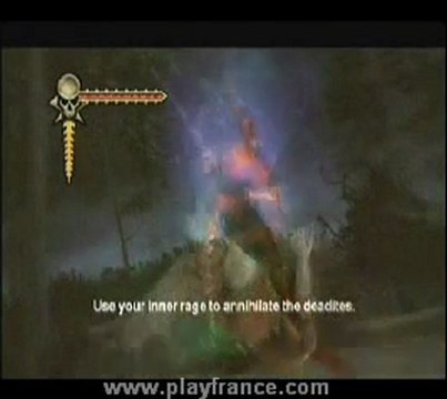 Evil Dead Regeneration (PS2) - Ash et sa tronçonneuse dans différentes phases de jeu.