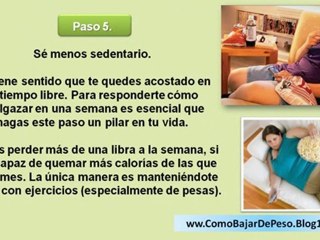 como bajar de peso rapido en una semana