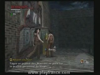 The Warriors (PS2) - Soyez discrets pour faire vos tags chez un gang rival !