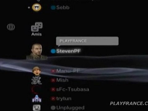 Evénement (PS3) - La liste d'amis de la PS3.