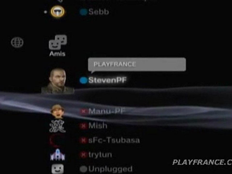 Evénement (PS3) - La liste d'amis de la PS3.