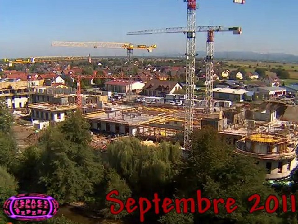 Construction de l'hôtel Bell Rock à Europa Park - Juin à Novembre