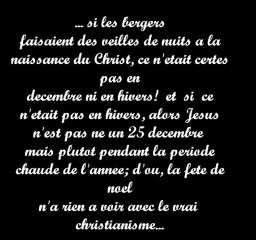 Pourquoi  "noel" n'est pas le 25 Decembre