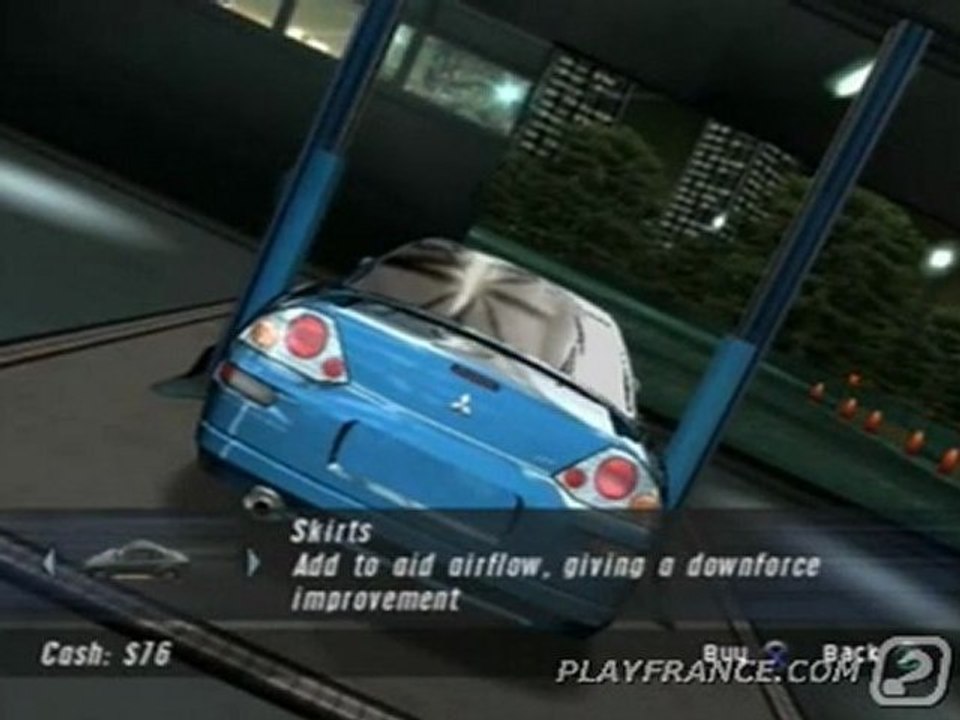 The Fast and the Furious : Tokyo Drift (PS2) - Un passage par le garage.