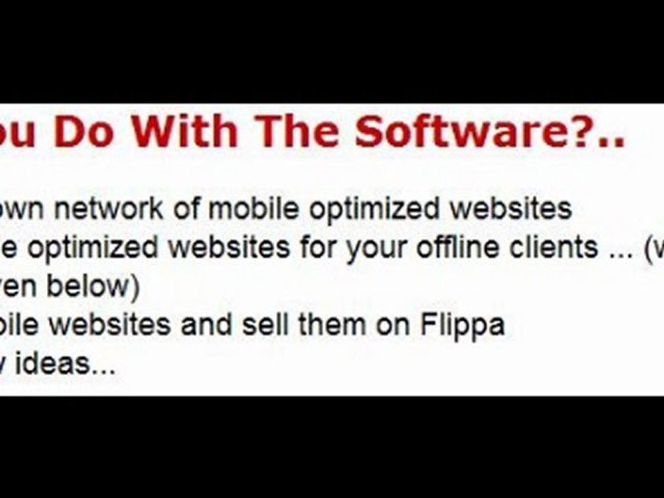 [VIDEO] Mobile Site Machine - Build Mobile Optimized Websites Quick..
