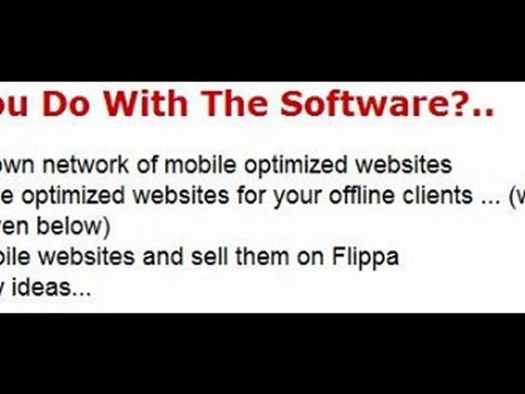 [VIDEO] Mobile Site Machine - Build Mobile Optimized Websites Quick..