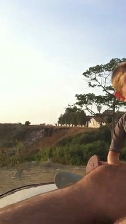 coucher de soleil en décembre à Dakar.