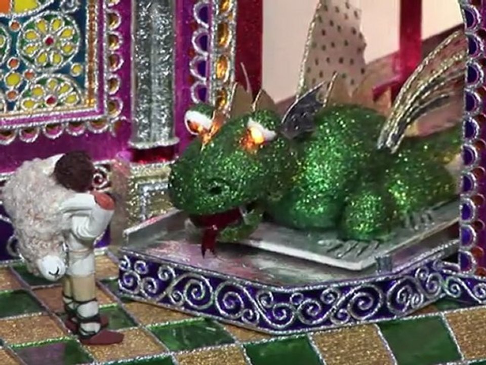 Knallbunte weihnachtskrippen in krakau