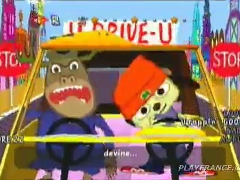 PaRappa the Rapper (PSP) - PaRappa passe son permis